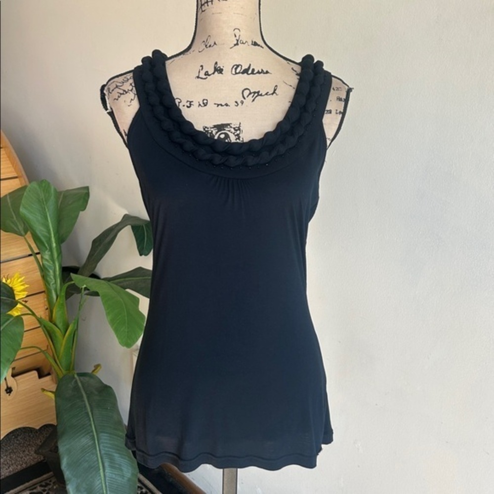 Ted Baker London Racerback Beaded Collar Top